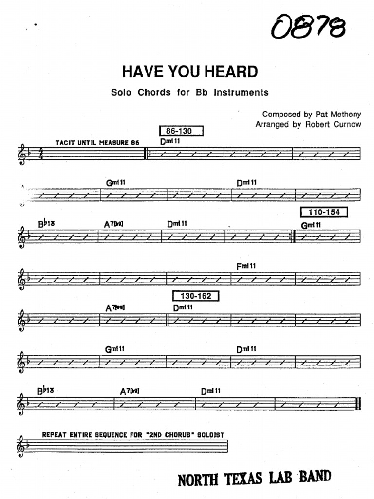 Have You Heard Full Parts Score Separate Curnow, Bob | PDF