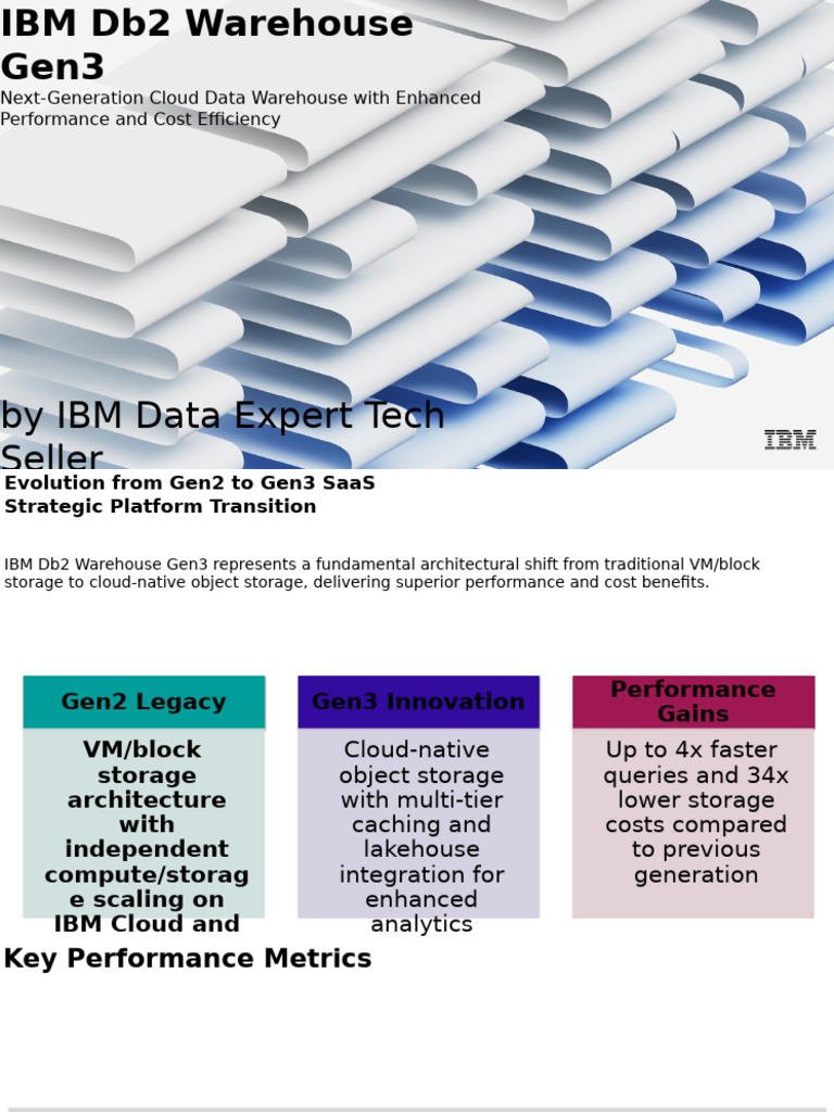 IBM Db2 Warehouse Gen3: Performance & Cost Benefits | PDF | Ibm Db2 ...