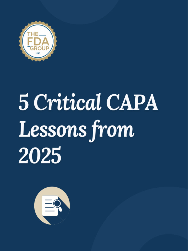 5 Key CAPA Best Practices for 2025 | PDF