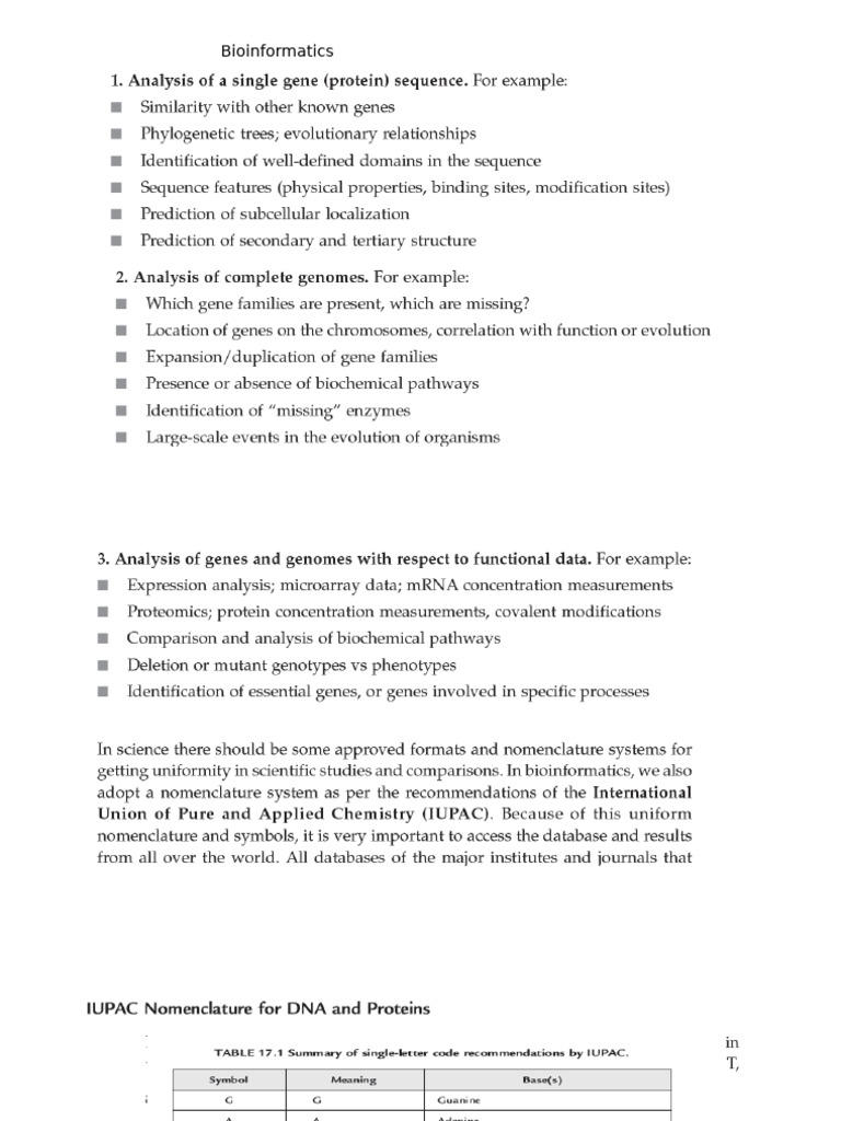 Bioinformatics IB | PDF