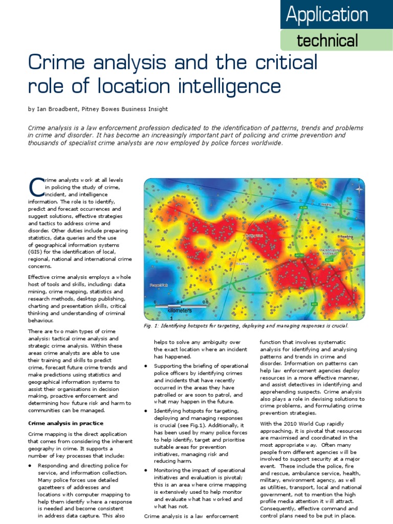 Crime Analysis and Location Intelligence | PDF | Geographic Information ...