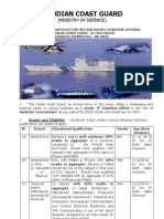Indian Coast Guard: (Ministry of Defence)