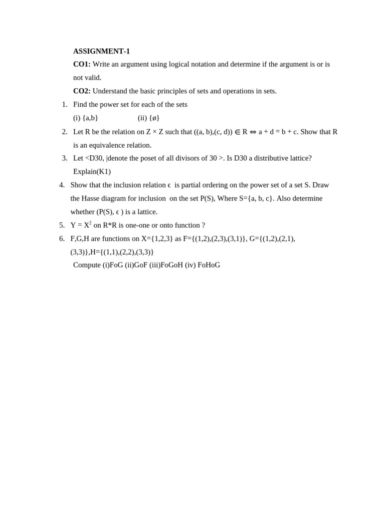 CSD Assignment 1 | PDF