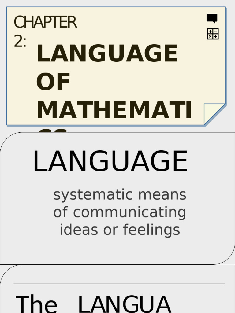 Lesson-2-Language-of-Mathematics (1) | PDF | Numbers | Integer