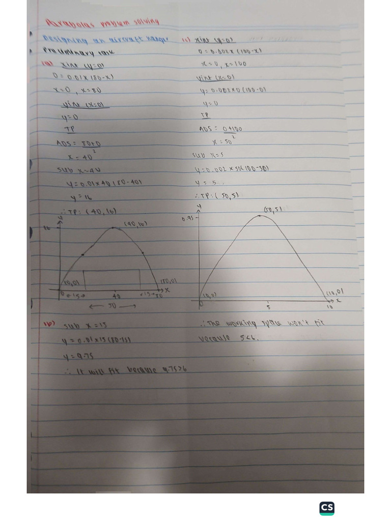 Quadratics Problem Solving | PDF