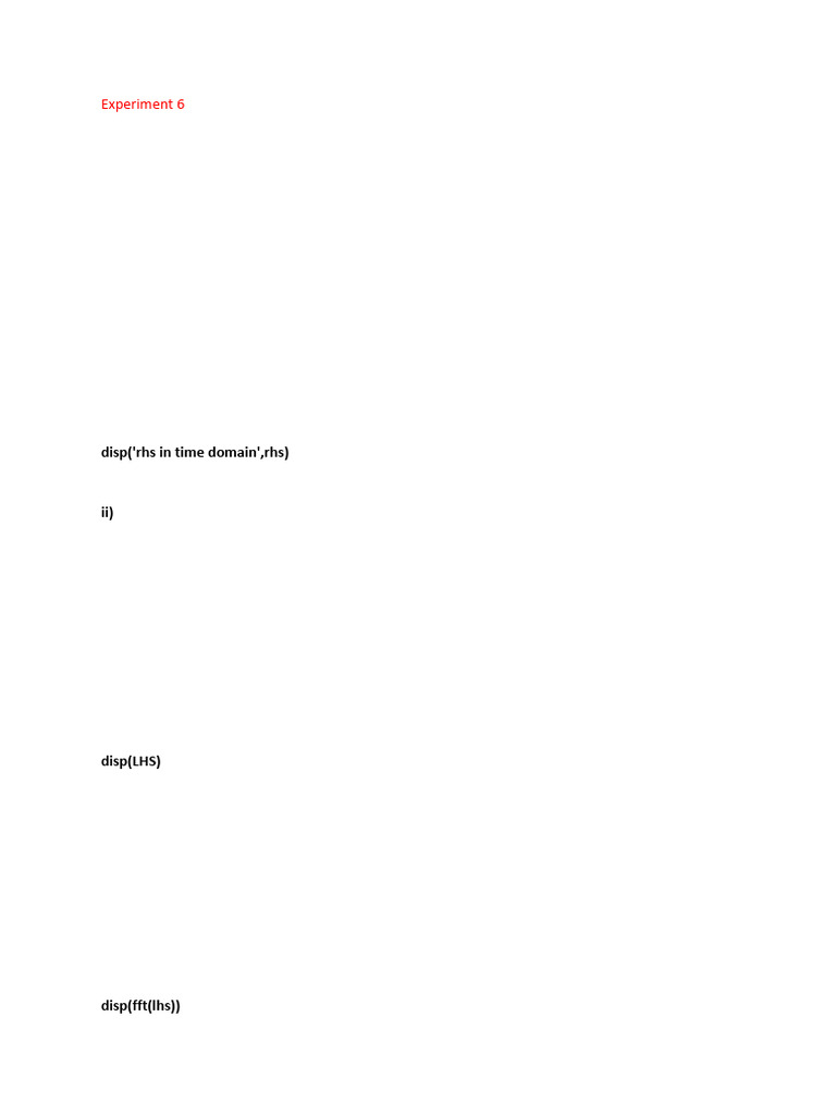 DSP exp 6 | PDF