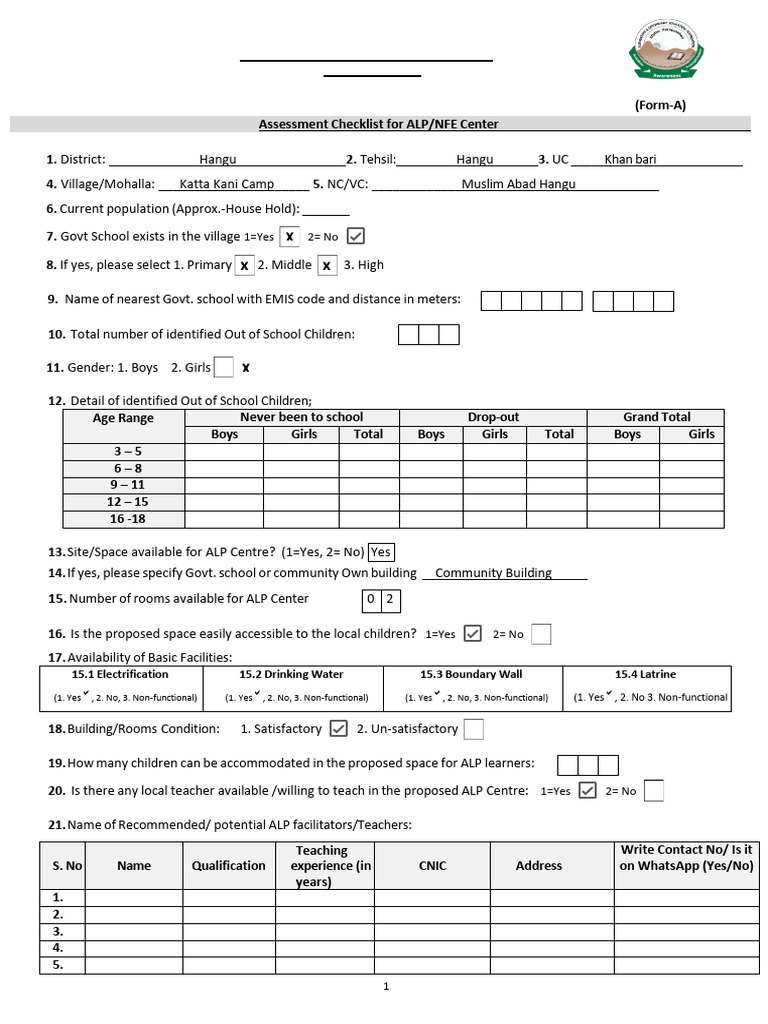 ALP Assessment Checklist for Hangu | PDF | Chess Openings | Chess