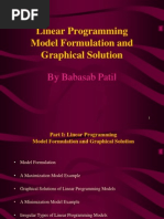 Linear Programming Model Formulation and Graphical Solution MBA