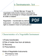 presumptions as to negotiable instruments