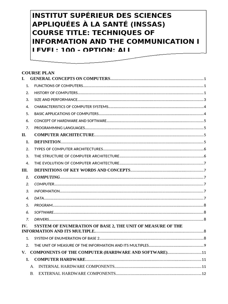 Comprehensive Computer Concepts Overview | PDF | Byte | Computer Data ...