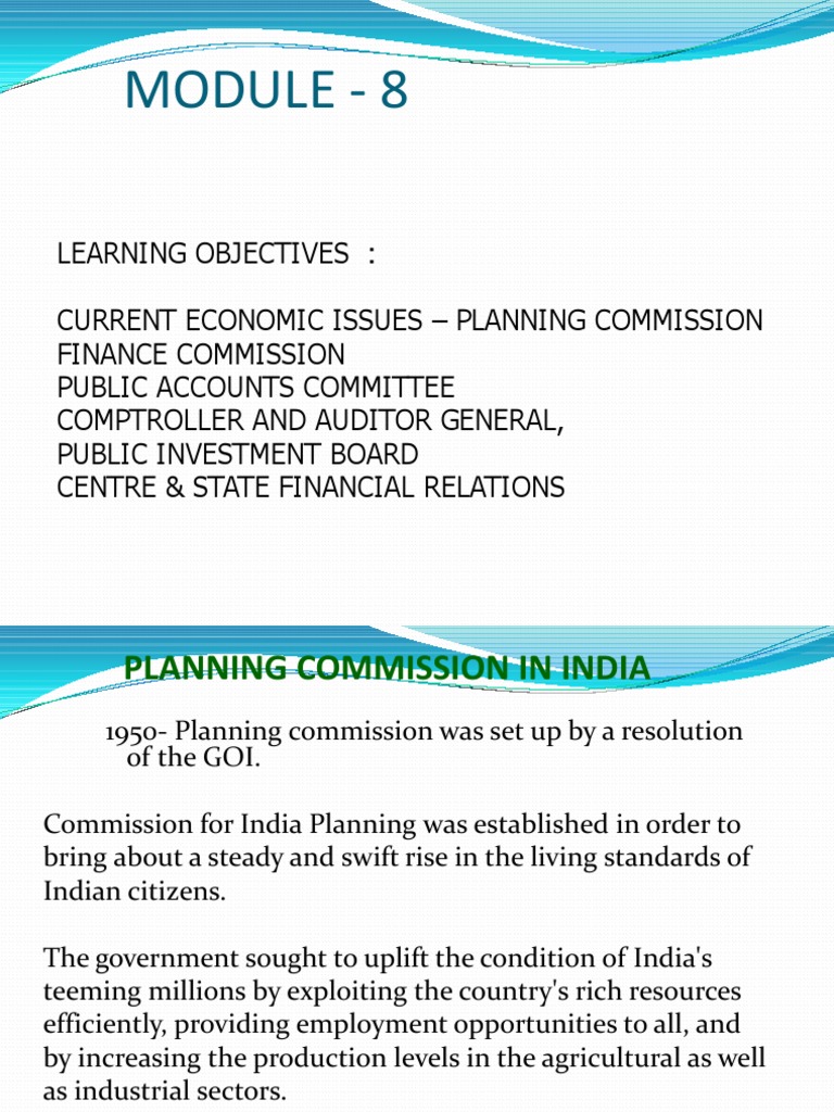 Planning Commission in India MBA PPT Taxes Public Sphere