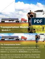 Transportation Models MBA