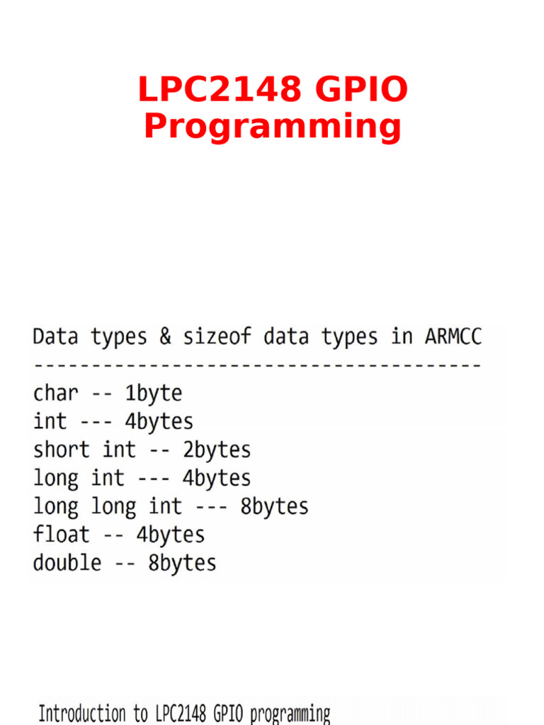 GPIO Programming | PDF