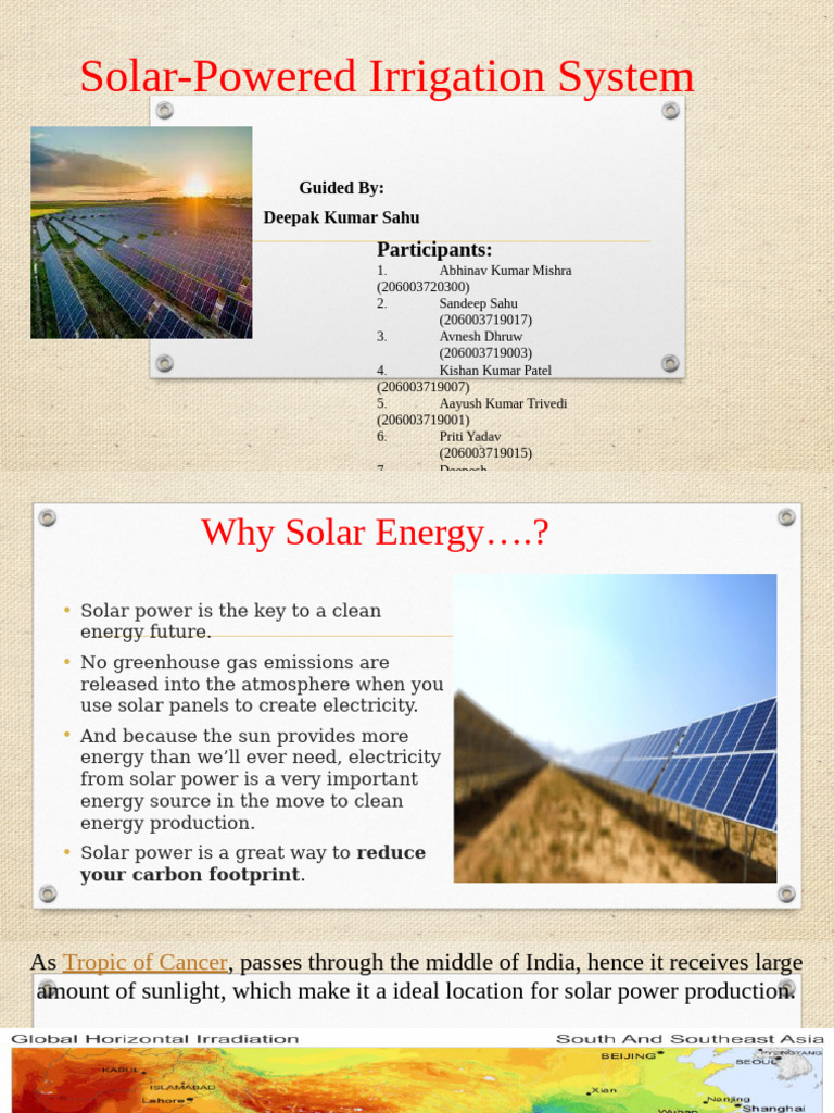 Solar-Powered Irrigation System Guide | PDF | Photovoltaics | Solar Power