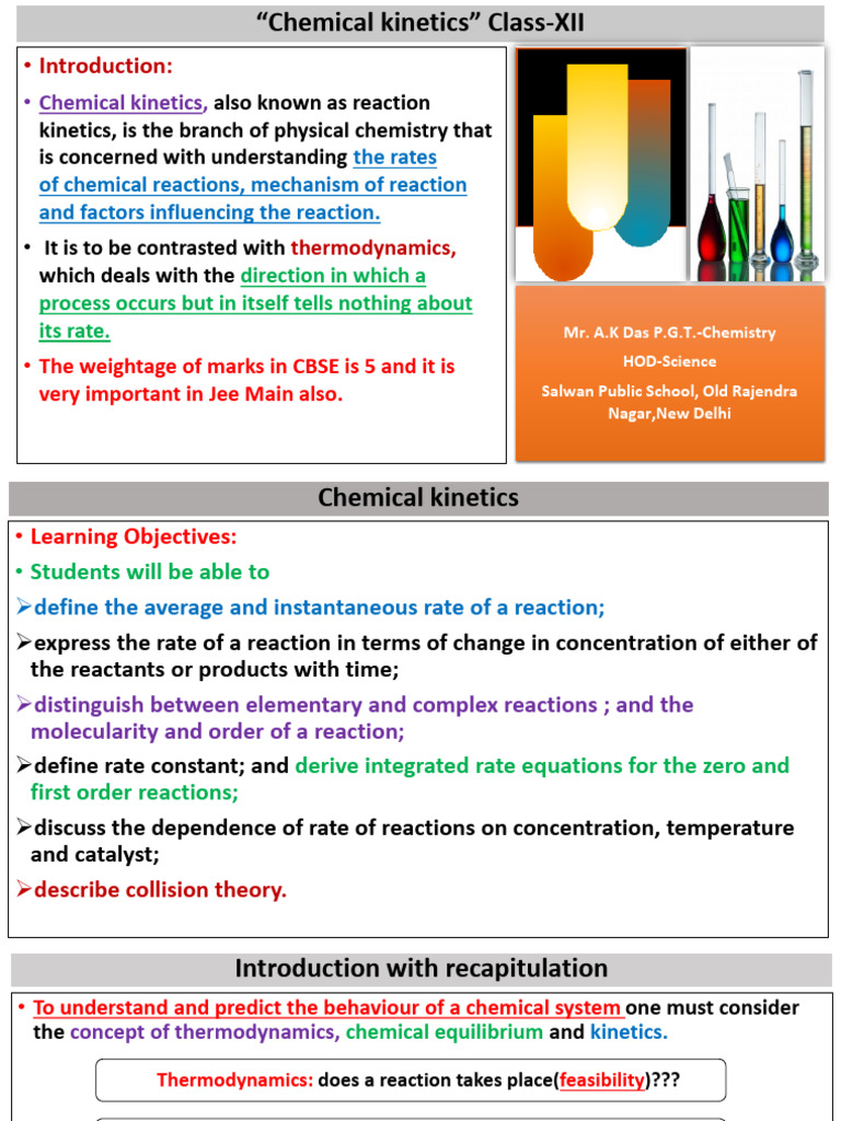 Understanding Chemical Kinetics in Chemistry | PDF | Reaction Rate ...
