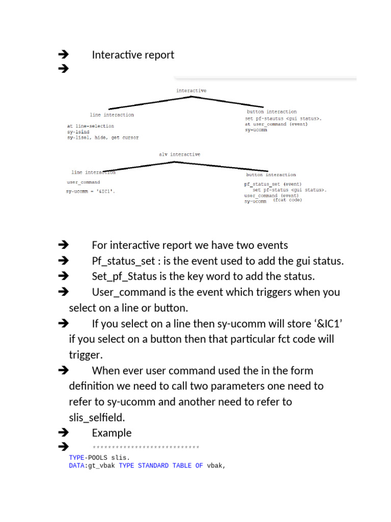 ALV Interactive Report Event Handling | PDF | Computing | Software