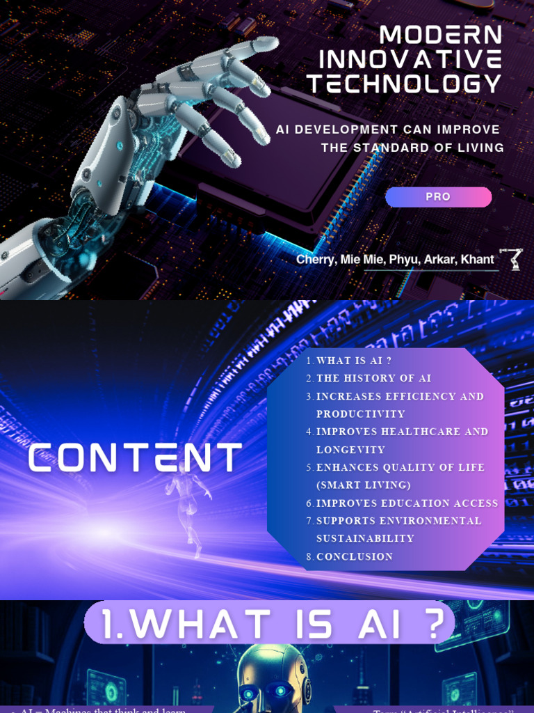 Modern Innovative Technology | PDF | Artificial Intelligence ...