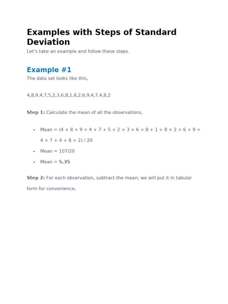 Standard Deviation | PDF