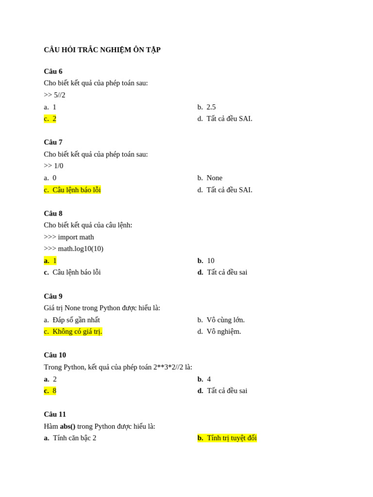 Trac Nghiem | PDF