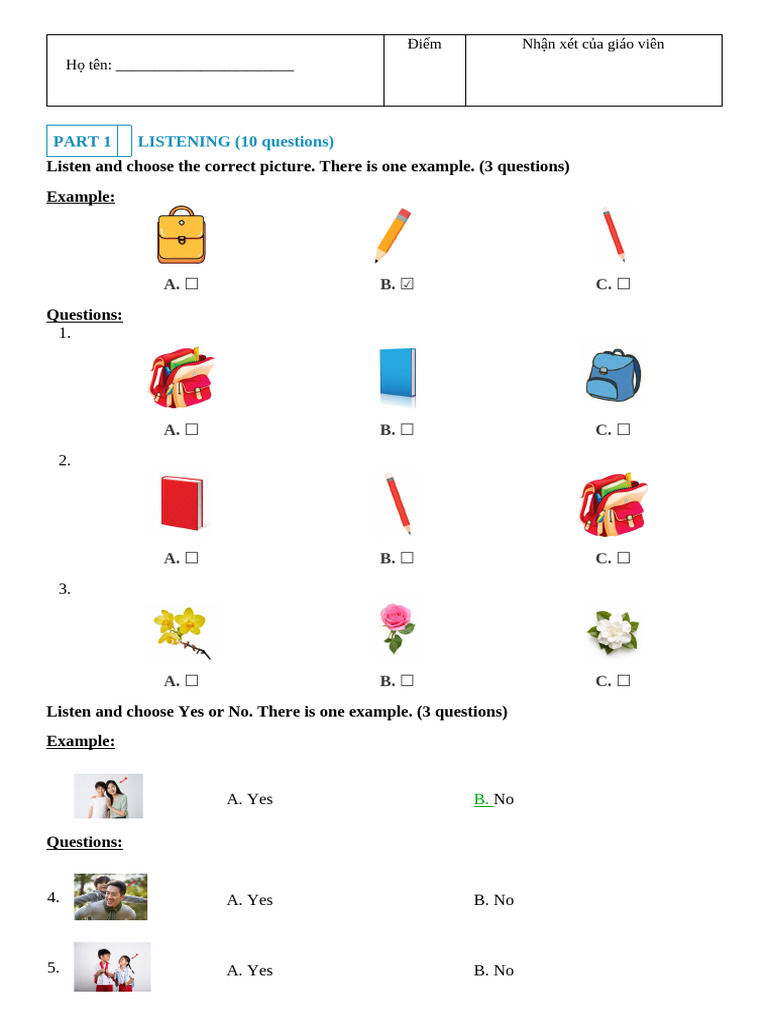 Listening and Reading Test Template | PDF | Chess Theory | Chess Openings