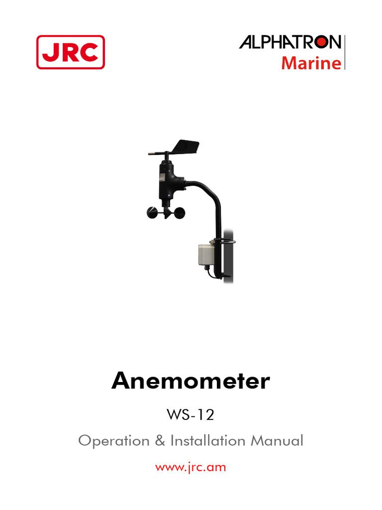 WS-12 Anemometer Installation Manual | PDF