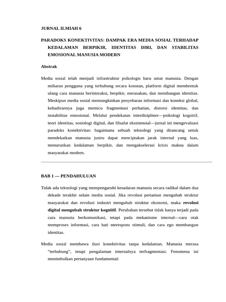 Jurnal Ilmiah 6 | PDF