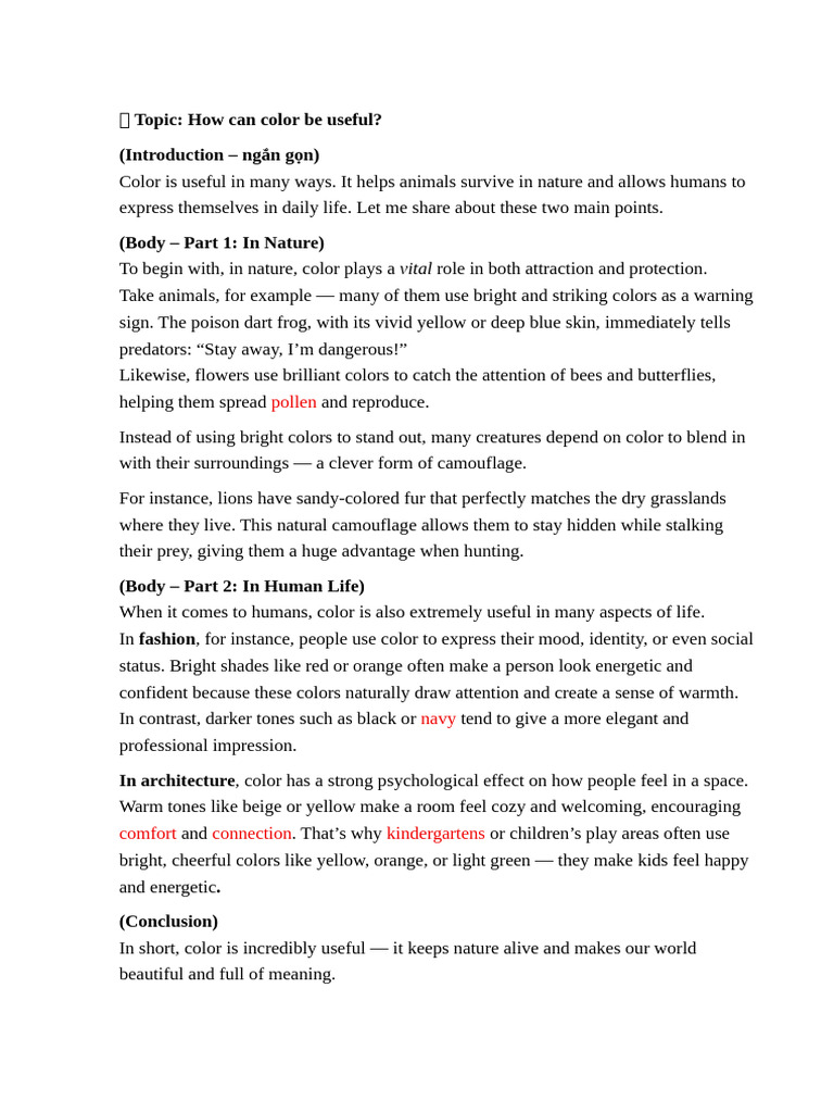 Topic 3 Color | PDF