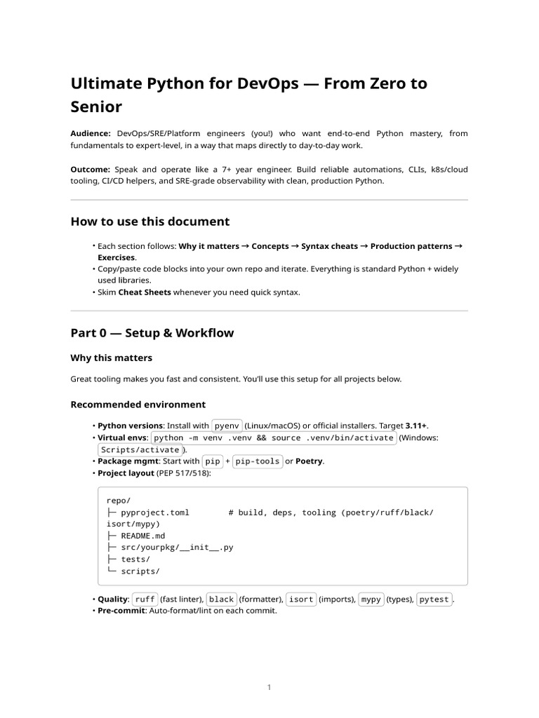 Master Python for DevOps Success | PDF | Python (Programming Language ...