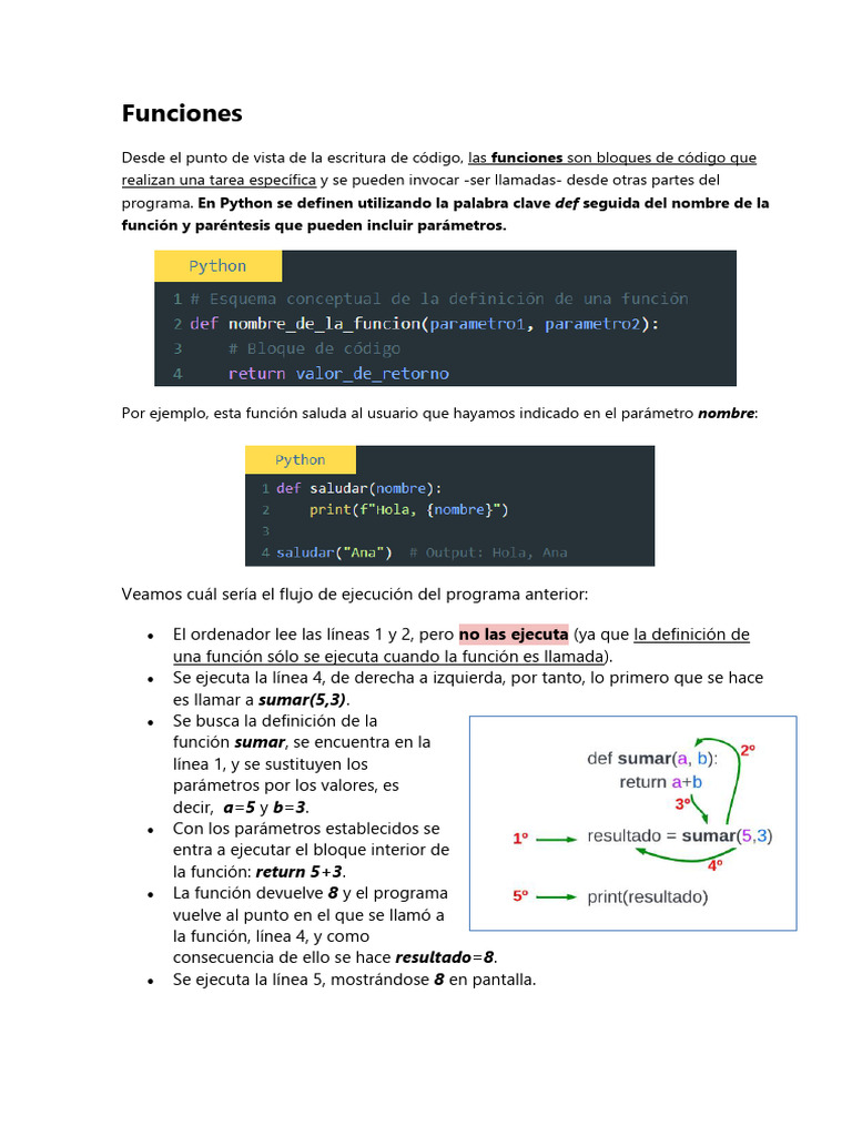 Introducción a Funciones y Módulos en Python | PDF