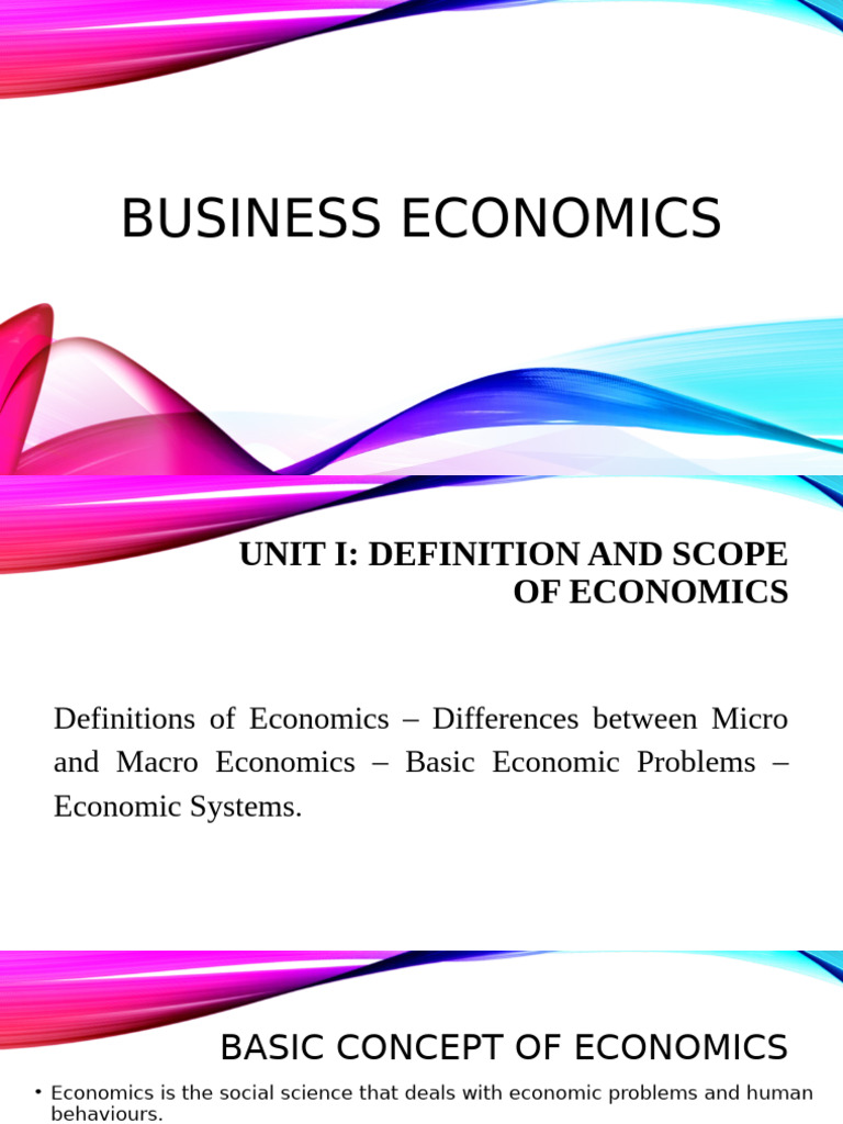 Overview of Business Economics Concepts | PDF | Economics | Microeconomics