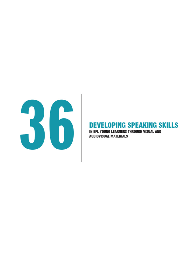 Developing Speaking Skills | PDF | Second Language Acquisition | Focus ...