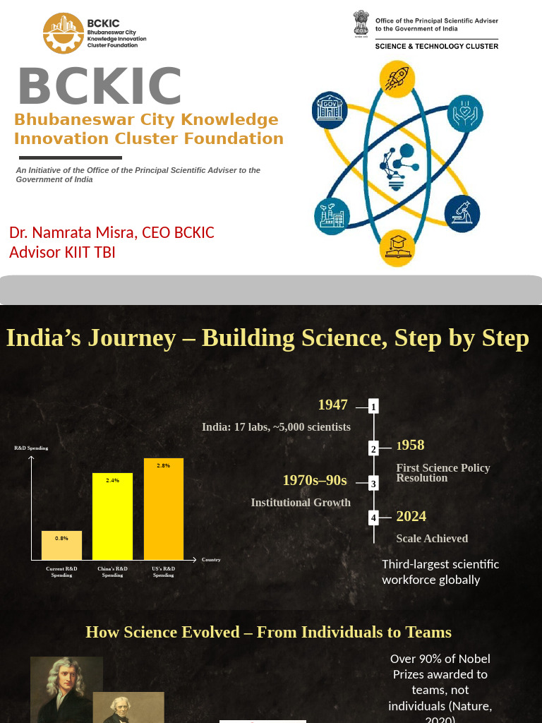 India’s Science & Tech Cluster Initiative | PDF