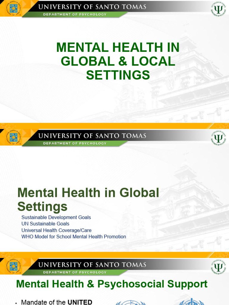 Global and Local Mental Health Insights | PDF | Bullying | Mental Health