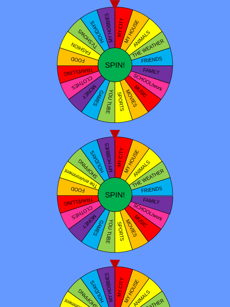 Spinning Wheel For Conversation Topics Conversation Topics Dialogs Fun ...