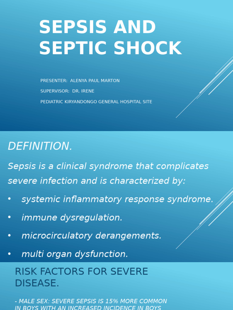 Understanding Pediatric Sepsis and Shock | PDF | Sepsis | Shock ...