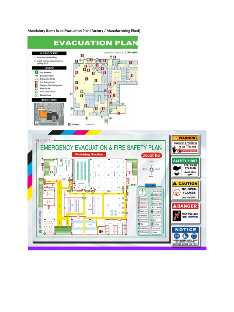 Essential Elements of Factory Evacuation Plans | PDF | Emergency ...