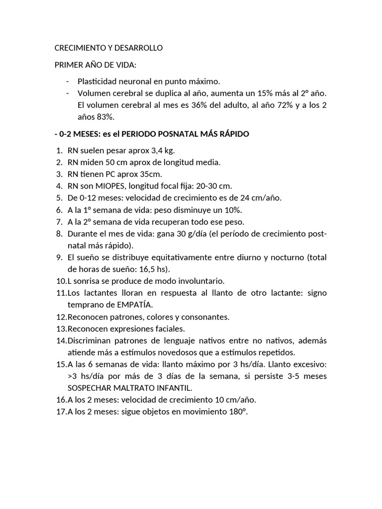 Crecimiento y Desarrollo | PDF | Adolescencia