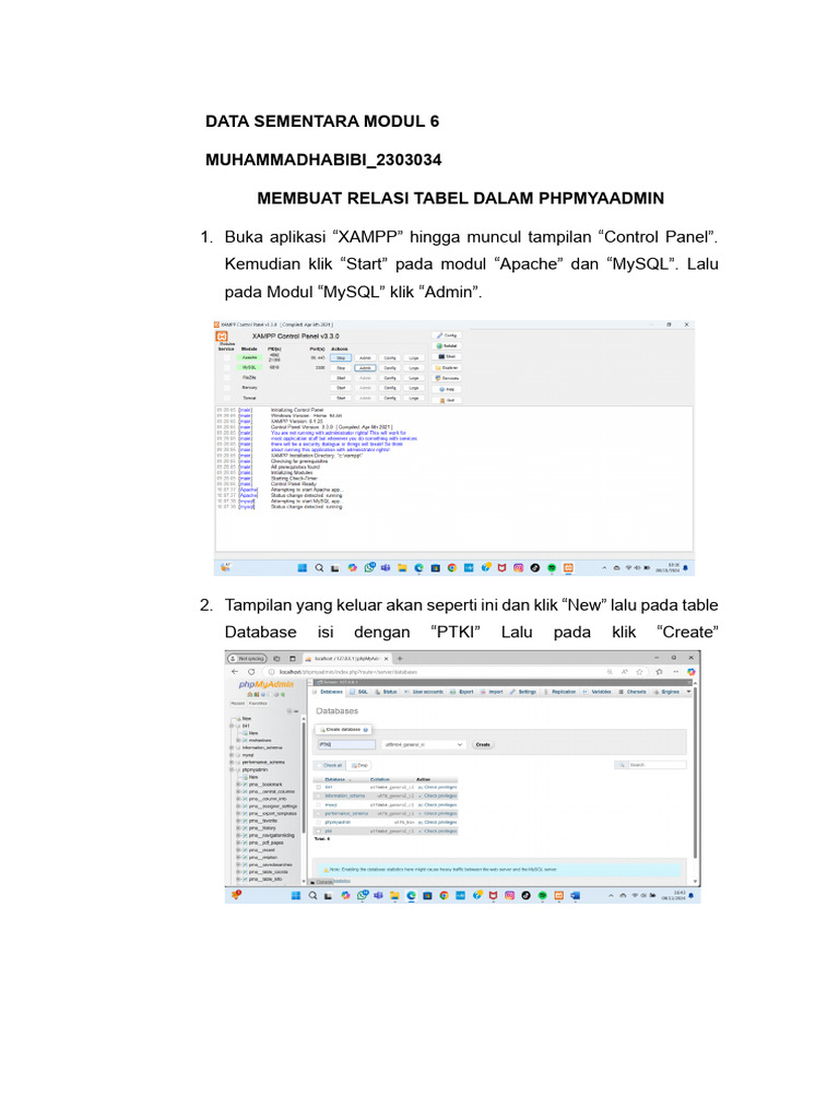 Relasi Tabel di PHPMyAdmin XAMPP | PDF
