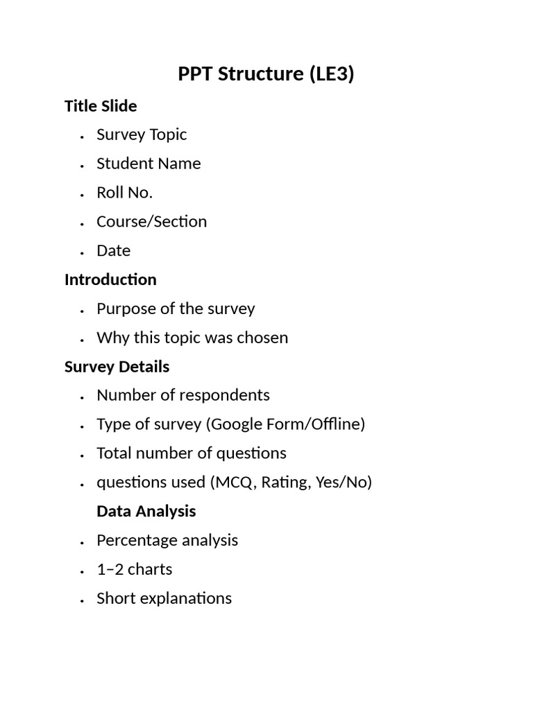 Survey Analysis and Recommendations Guide | PDF