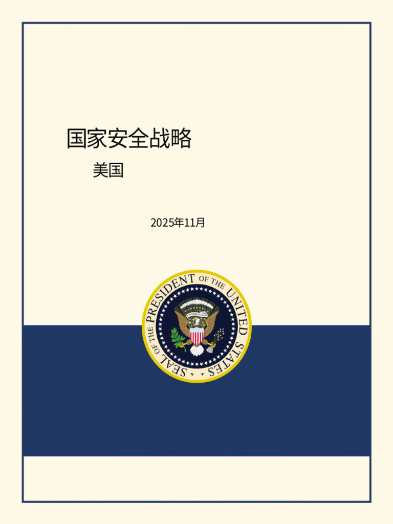 2025 National Security Strategy | PDF