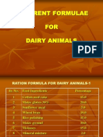 Dairy Cattle Formulae
