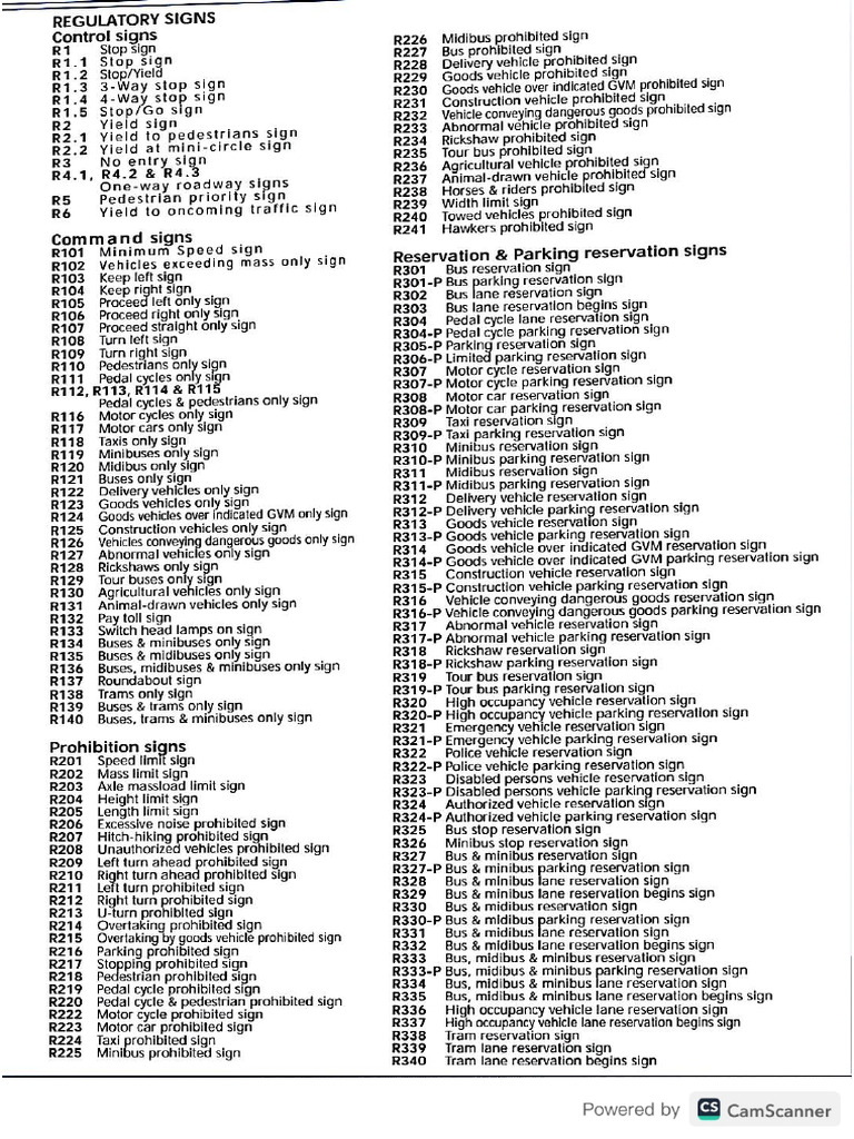Road Signs Page 5 | PDF