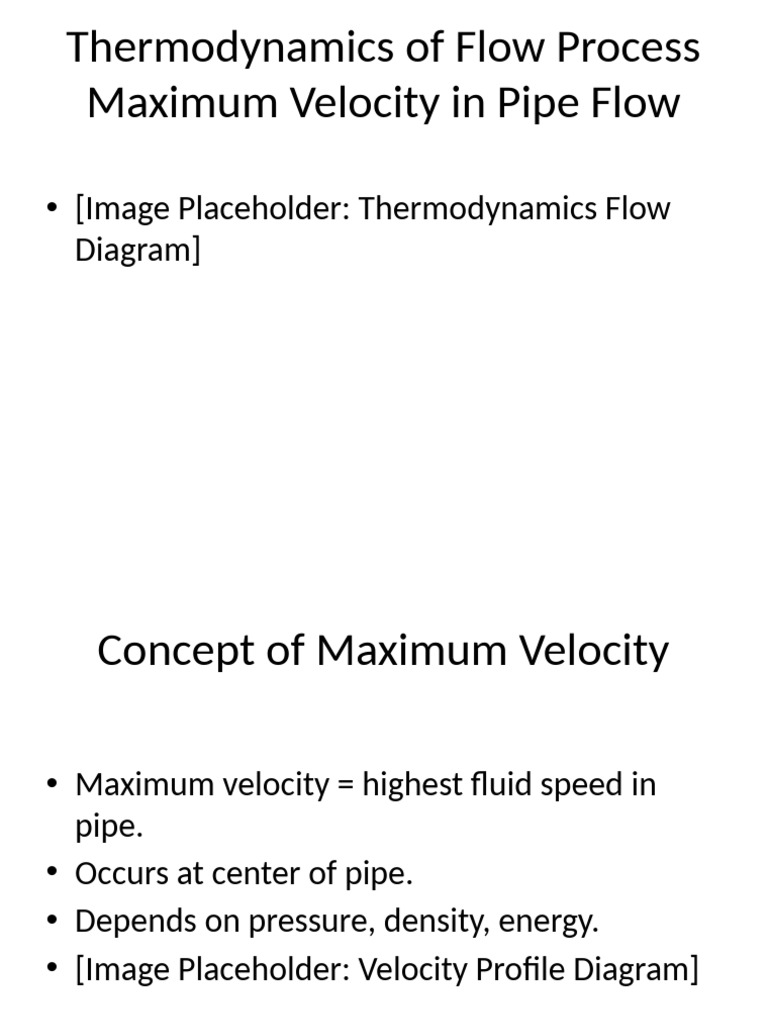Maximum Velocity in Pipe Flow Explained | PDF