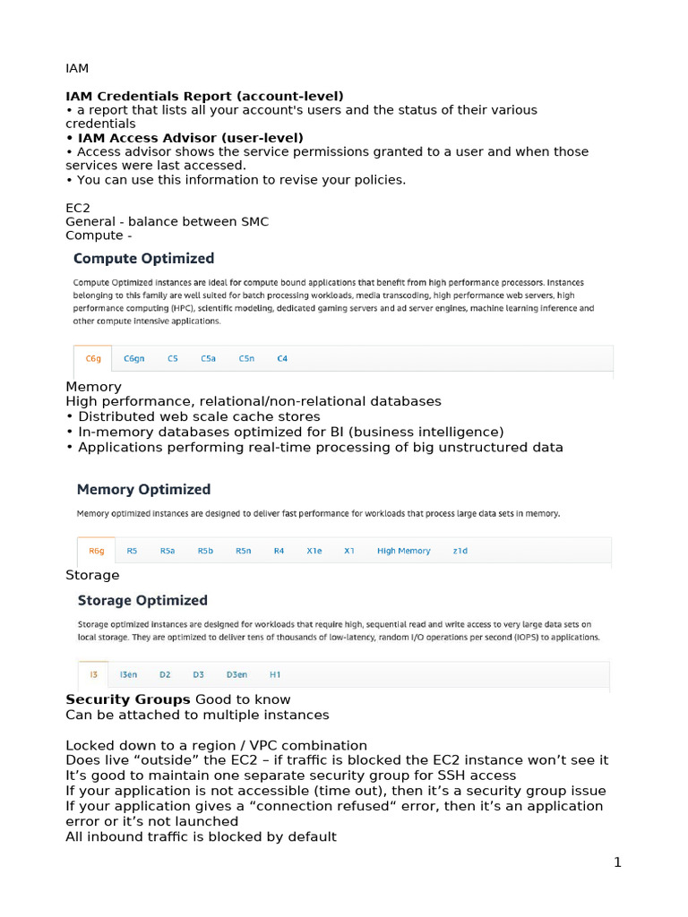 IAM and EC2 Overview for AWS Management | PDF | Computer Data Storage ...