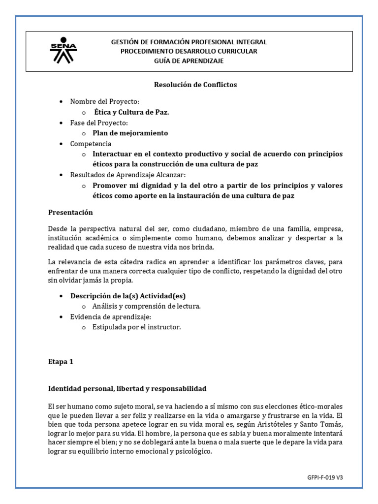 Ética y Cultura de Paz en Formación Profesional | PDF | Virtud | Moralidad