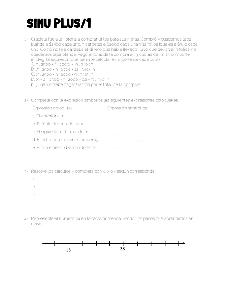 Ejercicios de Matemáticas y Resolución de Problemas | PDF