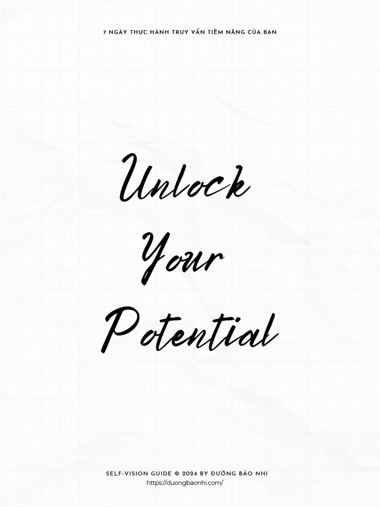 Self-Vision Guide - 7-Day Unlock Your Potential | PDF