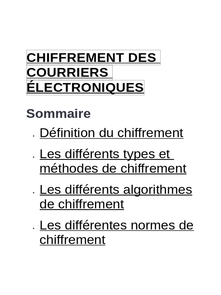 Guide complet sur le chiffrement des données | PDF | Cryptage | Public ...