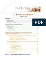 The Research Process Guide 2011-2012