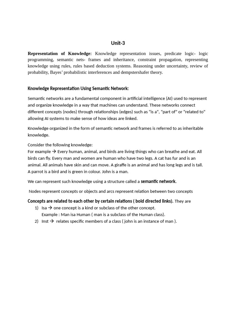 Knowledge Representation in AI Systems | PDF | Cognitive Science